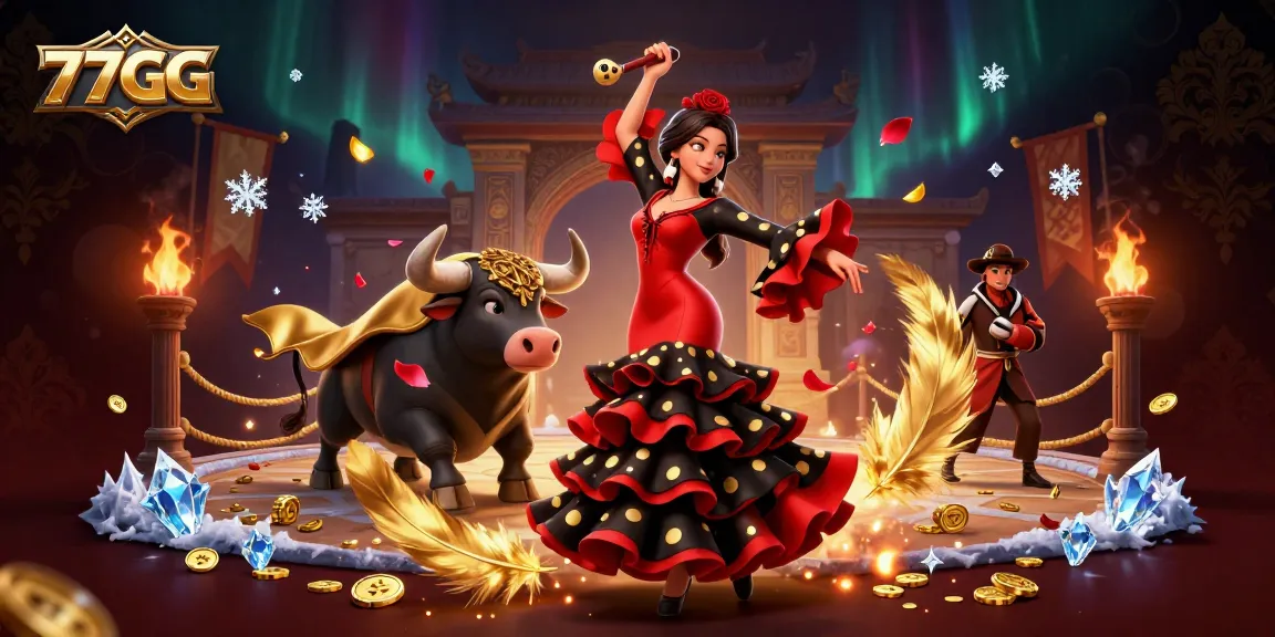 Bet on winning moments with 77GG: A vibrant casino scene showcasing excitement and energy.