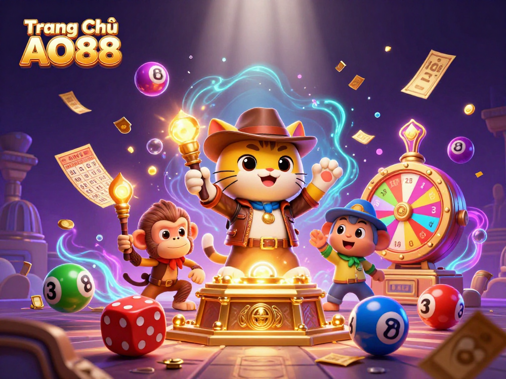 Engage in thrilling gameplay with Trang Chủ AO88 while discovering hidden treasures and dynamic lottery balls.