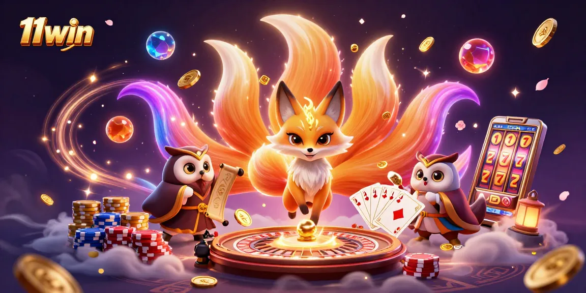 Experience the enchanting world of 11win with vibrant casinos and magical spirits.