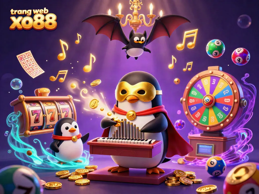 Experience exciting gameplay at trang web xo88 with a dynamic visual of a casino-themed illustration.