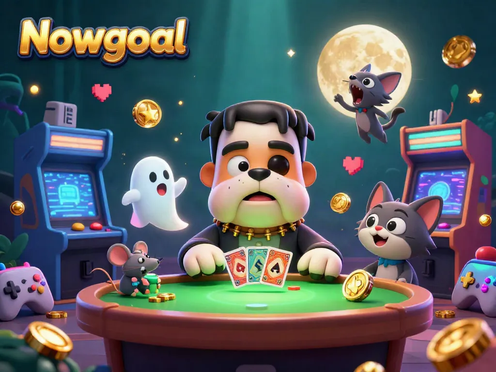 Nowgoal offers an engaging gambling experience with cartoon characters and dynamic gaming elements.