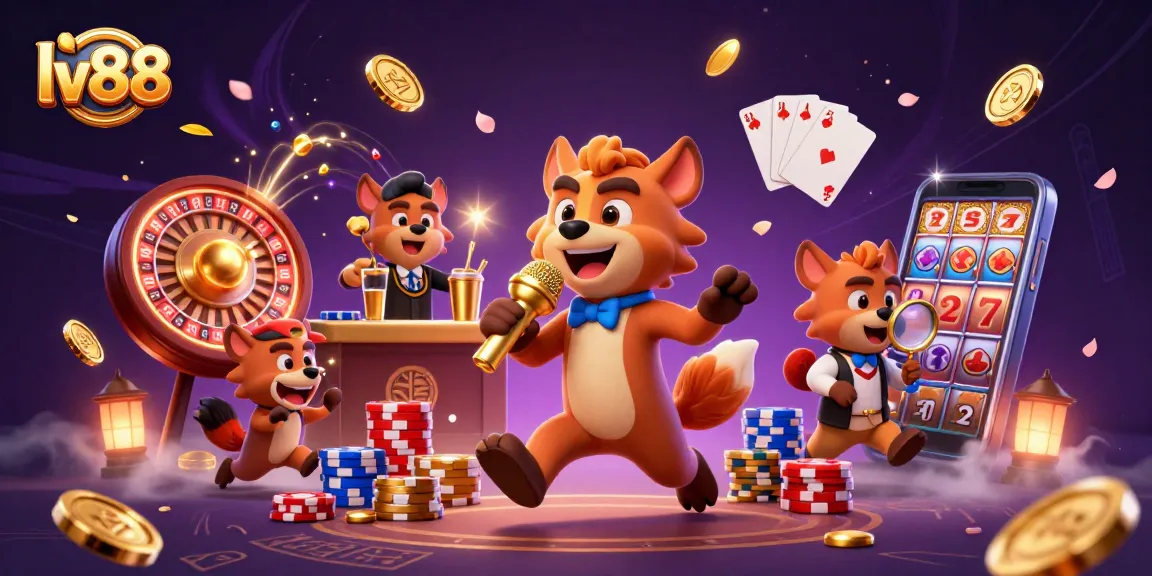 Experience the excitement of lv88 with high-energy hyenas running a comedy casino club.