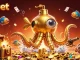 Engage with onbet's immersive gaming experience featuring a golden kraken submarine surfing through golden coins.