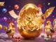 Engage with sunwin12's colorful lottery scene featuring a golden dragon and vibrant prizes.