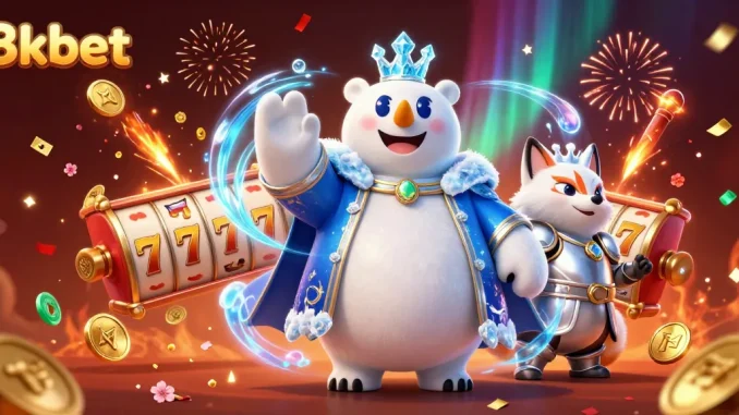 Experience the excitement of 8xbet with vibrant slot reels and dynamic casino energy in a stunning scene.
