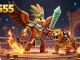 Experience the thrilling energy at BL555, featuring epic Aztec warriors in a vibrant casino scene.
