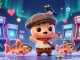 HZ88 showcases lively gameplay with cartoon Nessie and friends in a colorful casino-themed scene.