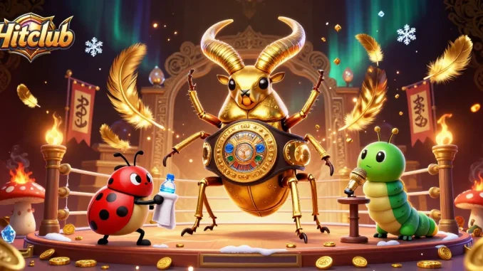 Experience Hitclub's thrilling atmosphere with a dynamic boxing scene featuring unique characters and casino elements.
